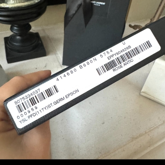 Saint Laurent YSL Cassandre Matelasse Long Flap Wallet w/Chain - Picture 10 of 12